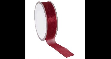 Bordeaux Organza lint 10 mm / 50 mtr.