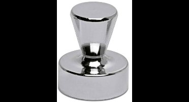 MAUL Magneet kegel 4 stuks 7 kg staal metaal Neodymium Ø 1.7 x 2 cm zilver