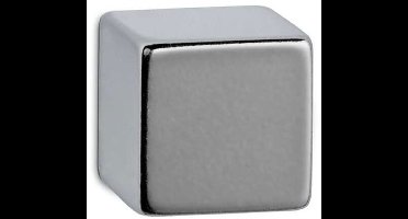 MAUL Magneet Kubus 1 stuk 15 kg staal metaal Neodymium 1.5 x 1.5 x 1.5 cm zilver