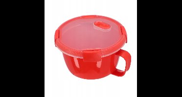 Curver Magnetronbak - Soepkom- Rond - 0,9L - Take Away - Rood