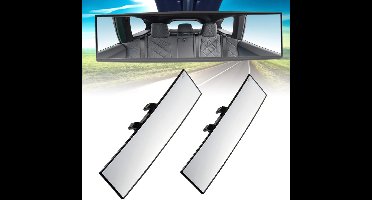 Auto-achteruitkijkspiegel - binnenspiegel - groot zicht - universele autospiegel - verblindingsbescherming - groothoekspiegel - geschikt voor de meeste auto's - SUV's - auto-accessoires