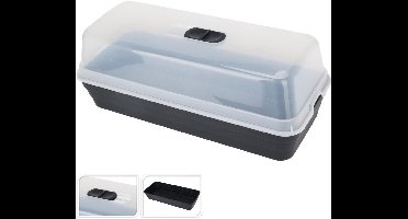 Kweekbak 53x23x20 cm Antraciet/Transparant