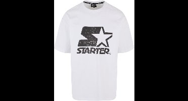 Starter Black Label - Logo Oversize Acid Heren T-shirt - M - Wit