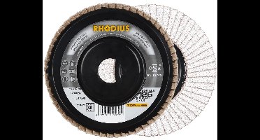 Lamellenschijf Aluminium, 125 x 22,23 mm, K-40, Rhodius