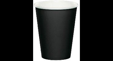 Daily Style – Kartonnen Bekers – Zwart – 20 stuks