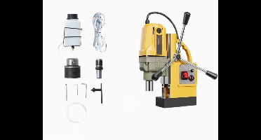 Magneetboormachine - Elektrische Boorpers - Industriële Kernboormachine - 1400W - 40 mm Boordiameter - 50 mm Boordiepte - Magnetische Boormachine - Boormachine - Voor Staal en IJzer