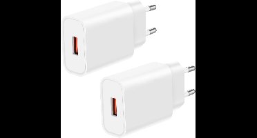 Allecto Premium - Set van 2 USB-laadstekkers voor mobiele telefoons en tablets - Compatibel met diverse apparaten