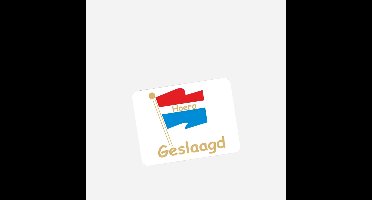 Wensetiket Geslaagd -Sticker-Etiket- 500st.