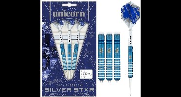 Unicorn Gary Anderson Silver Star 80% - Dartpijlen