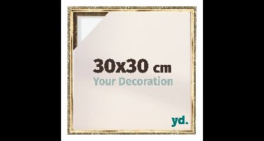 Your Decoration - Baklijst 30x30 cm - Goud Antiek - Baklijst voor Canvas - MDF - Lyon