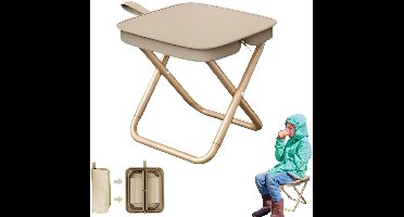 Boraboi® Kleine en Draagbare Opvouwbare Kruk voor Outdoor en Reizen, Compact en Lichtgewicht