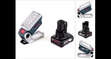 Bosch acculamp GLI 12V-330 DeciLED + 1x 6,0 Ah accu - zonder oplader