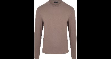 Suitable Respect Longsleeve Heavy T-shirt Taupe - Maat XL - Heren - Casual T-shirts
