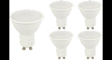 LED line LED Spot GU10 - 7W (vervangt 40W) - 600lm - Ø50mm - 230V - Energiezuinig - 5 stuks