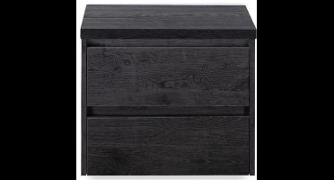 Dante Badmeubelset 60 cm - Black Oak - Wastafelbovenblad