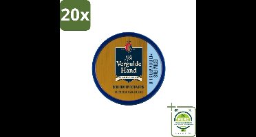 20 x Vergulde Hand - Scheerzeeptablet - Extra Fris - 75 gr - Grootverpakking - Scheerzeeptablet - Eucalyptusolie - Schuimende Zeep - Scherpe Baard - Scherpe Huid