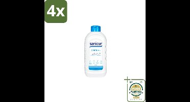 Sanicur – Bad & Douchegel – Original – 1000 ml - Voordeelverpakking - 4 stuks - Vochtregulerend - PH-huidneutraal