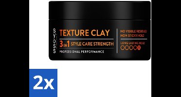 SYOSS - Texture Clay - Verzorging - Langdurige Styling - 100ml - Voordeelverpakking - 2 stuks
