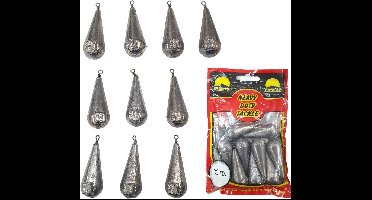 Grondlood Hengelset 10 x 60 g - Ideaal voor Loodvissen - Basisvissen en Drop Shot Vissen