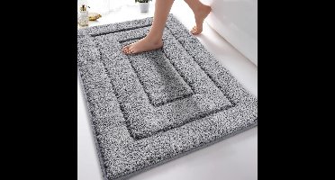 Badmat Anti Slip - Douchemat - Badmatten - Grijs