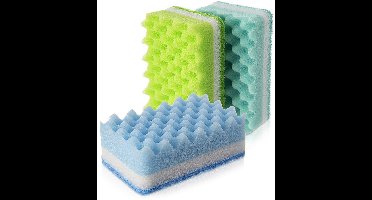 Orion - Keukensponsen Set - 3 Stuks - Meerkleurig - Geschikt voor Diverse Oppervlakken