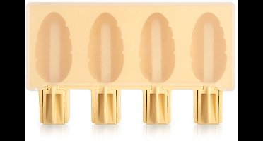 Orion - Silikonenvorm voor IJs - Geel - Met Deksel