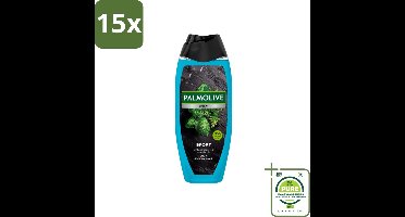 15 x Palmolive Men - Sport 3-in-1 - Douchegel - Verfrissend & Verzorgend - 500 ml - Grootverpakking - Douchegel - Mannen - Sport - 3-in-1 - Verzorging