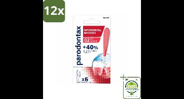 Parodontax - Ragers - Interdentale Ragers 0,5 mm - ISO Maat 2 - 6 ragers - Voordeelverpakking - 12 stuks - Interdentale reiniging - Tandplak verwijderen