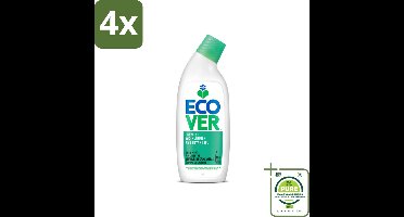 Ecover - Toiletreiniger - Den & Munt - 750 ml - Voordeelverpakking - 4 stuks - Toilet schoonmaak - Milieuvriendelijke schoonmaak