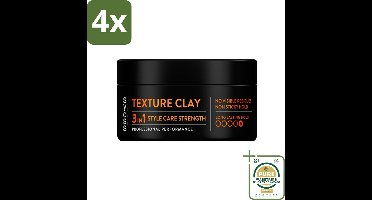 SYOSS - Texture Clay - Verzorging - Langdurige Styling - 100ml - Voordeelverpakking - 4 stuks - Matte finish - Kort haar