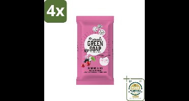 Marcel's Green Soap - Schoonmaakdoekjes - Patchouli & Cranberry - Natuurlijk schoon - 60 Doekjes - Voordeelverpakking - 4 stuks - Natuurlijke schoonmaak - Milieuvriendelijk