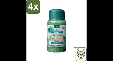 Kneipp - Badzout - Badkristallen - Mint Eucalyptus - 600 g - Voordeelverpakking - 4 stuks - Eucalyptus - Mint