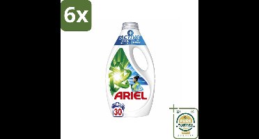 Ariel - Vloeibaar Wasmiddel - +Actieve Odor Defense - 30 Wasbeurten - 1,35 liter - Voordeelverpakking - 6 stuks - Geurcontrole - Zweetgeur