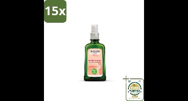 15 x WELEDA - Zwangerschapsolie - Mama & Baby - 100 ml - Grootverpakking - Zwangerschap - Huidverzorging - Striae - Jeuk - Gevoelige Huid