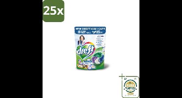 25 x Dreft - Wasmiddelcapsules - 4-in-1 Blue Dream - Krachtige waskracht - 42 Wasbeurten - Grootverpakking - Wasmiddelcapsules - 4-in-1 - Kleurbescherming - Frisheid - Wasmachine