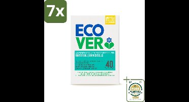 7 x Ecover - Waspoeder Universal - Voor witte & bonte was - 3 kg - 40 wasbeurten - Grootverpakking - Ecover Waspoeder Universal - Waspoeder - Waspoeder Voor Witte Was - Waspoeder Voor Bonte Was - Milieuvriendelijk Waspoeder