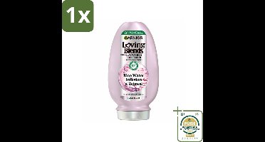 1 x Garnier - Loving Blends Rice Water Infusion - Conditioner - Glans & Zachtheid - Lang Haar - 250 ml- Rice Water Conditioner - Haar Glans - Haar Zachtheid - Haar Versterking - Haar Verzachting