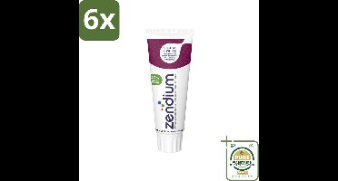 Zendium - Tandpasta - Sensitive+ White - 75 ml - Voordeelverpakking - 6 stuks - Natuurlijke whitening - Mondverzorging