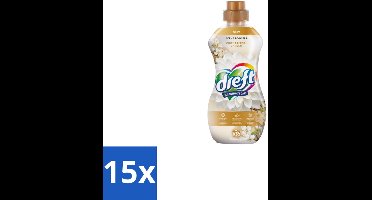 15 x Dreft – White Eternal Garden – Vloeibare Geurbooster – 720 ml – 36 wasbeurten - Wasgeurbooster - Frisheid - Wasmiddel - Geurboost - Textiel Verzorging