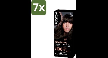 SYOSS - Permanent Coloration 3-1 - Haarverf - Permanente Haarkleuring - Donkerbruin - Grijsdekking - Bulkverpakking - 7 stuks