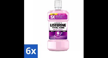 Listerine – Mondwater – Total Care – Extra mild – 500 ml - Voordeelverpakking - 6 stuks