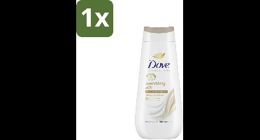 1 x Dove Douchecrème - Nourishing Silk - 225 ml - Douche Crème - Droge Huid - Hydratatie - Zijdezachte Huid - Micro Moisture