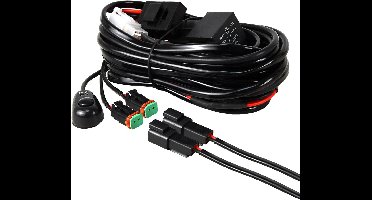 Waterdichte 16AWG 12V 40A 2-kabel LED kabelboomset voor auto off-road vrachtwagen SUV UTE ATV 4x4 - rijverlichting mistlampen