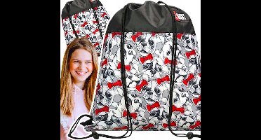 ST.RIGHT Tas/Rugzak voor Schoenen met Hondenprint - Meisjes