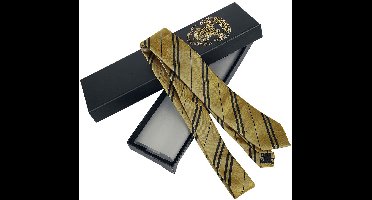 Harry Potter Hufflepuff Unisex Stropdas - geel/zwart - Standard