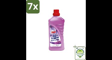 7 x At Home - Clean - Allesreiniger - Floral - Verfrissened - 1 L - Grootverpakking - Allesreiniger - Schoonmaakproduct - Vloerenreiniger - Keukenreiniger - Badkamerreiniger