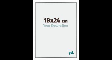 Your Decoration - Fotolijst 18x24 cm - Kunststof - Zilver Hoogglans - Evry