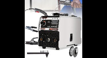 Lassenapparaat – Lasmachine – Elektrode Lasser – Booglasapparaat – Inverter Lasapparaat – 2-in-1 MIG MMA Lassen – TIG LIFT Functie – Gasloos – Stevige Metalen Behuizing – 220V Europese Stekker