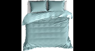 De Witte Lietaer Dekbedovertrek Katoen Satijn Olivia - Tweepersoons - 200 x 200/220 cm - Groen