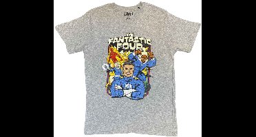 Marvel Fantastic Four - Montage Heren Tshirt - S - Grijs